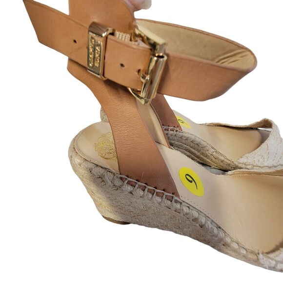 Vince Camuto Platform Wedge Sandal Women’s‎ 9 Shoe Taupe - Picture 6 of 10